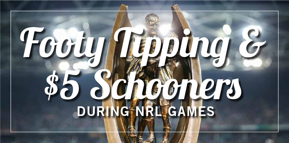 Footy Tipping + $5 Schooners