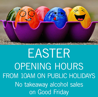EASTER 2017 OPENING HOURS